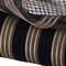 Deco Poly Mesh Black Faux Jute with Matte Gold Metallic Stripes, 10.5" for Wreaths, Bows, Crafts, and Decorations